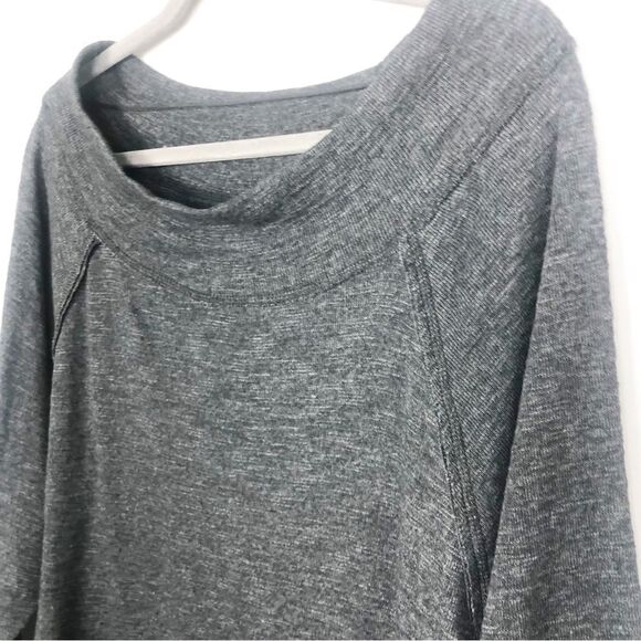 FREE PEOPLE | WE THE FREE Dark Gray Boatneck Lightweight Sweatshirt Women’s XS - Picture 3 of 9